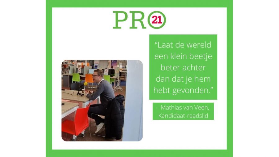 Kandidaat raadslid Mathias van Veen te gast in de Ochtend Finale